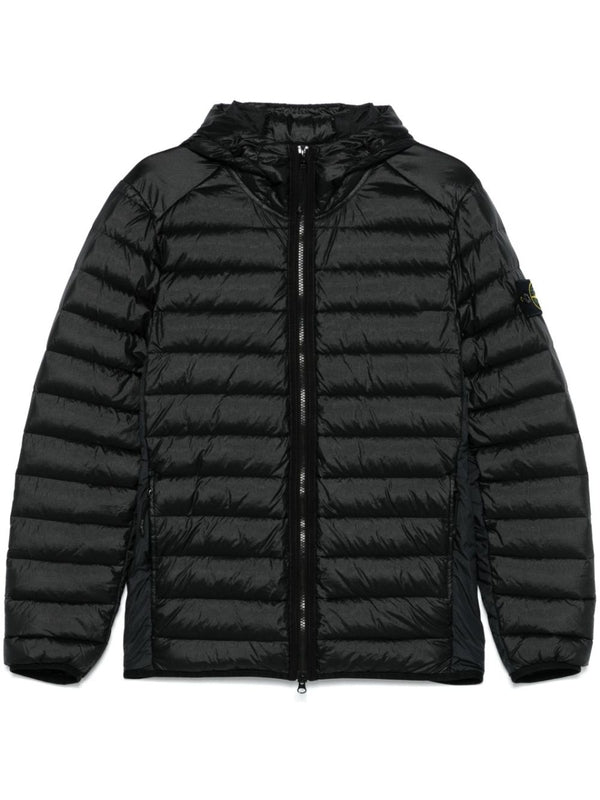 Wappen Patch Quilted Nylon Hooded Padding