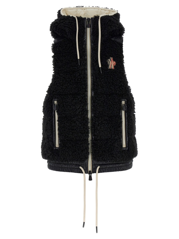 MONCLER - Shearling
  Detail Padding Vest - Jente