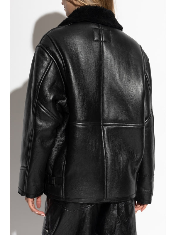 Adelina
  Leather Shearling Leather Jacket