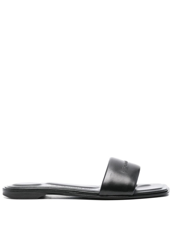 VY Logo Leather Slides