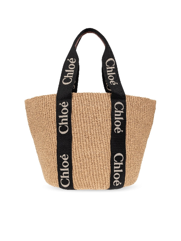 Woody Raffia
  Large Tote Bag