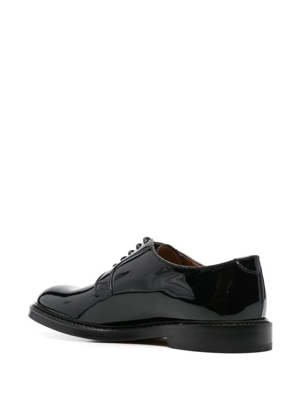 Patent Leather Lace-up Shoes