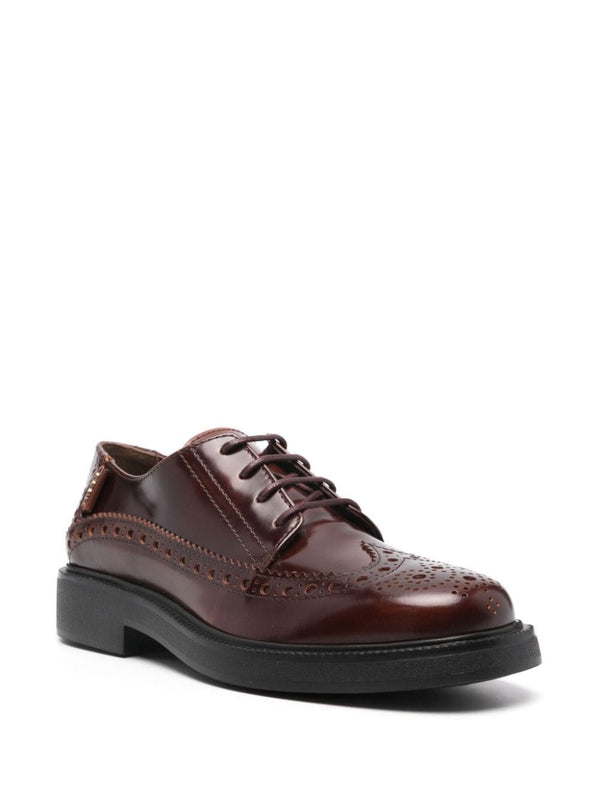 Brogue Leather Derby Shoes