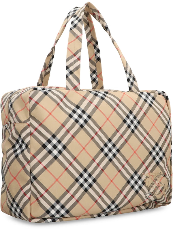 EKD Check Pattern Boston Bag