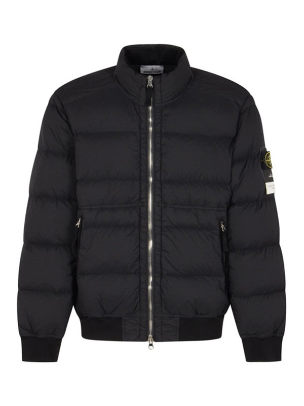 Waffen patch black puffer jacket