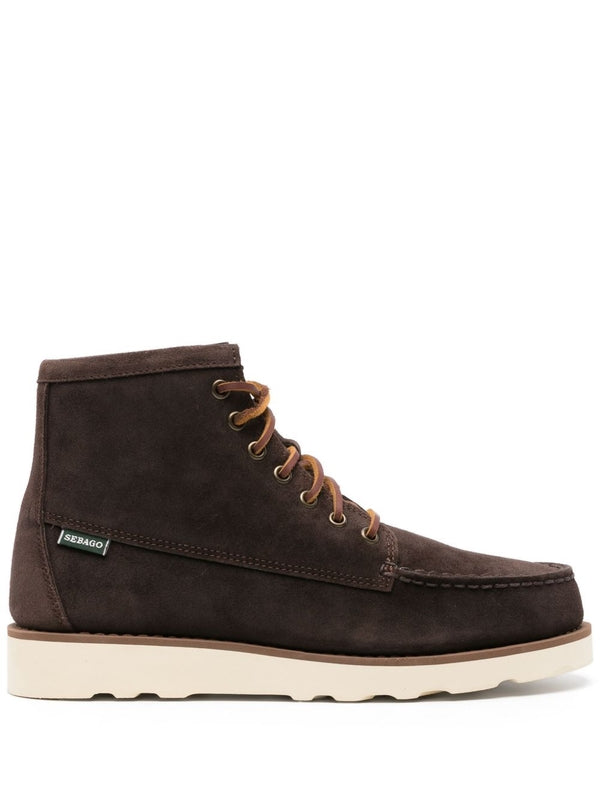 Sebago Brown Lace-Up Boots