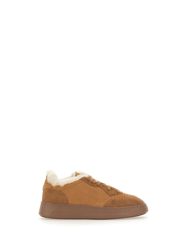 Autry Beige Low Top Sneakers