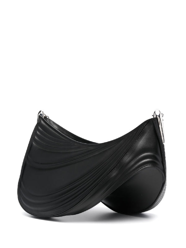 Spiral Leather Shoulder Bag