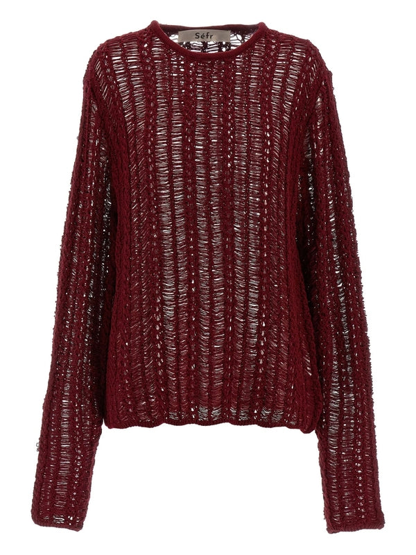 Sefr Burgundy Knitted