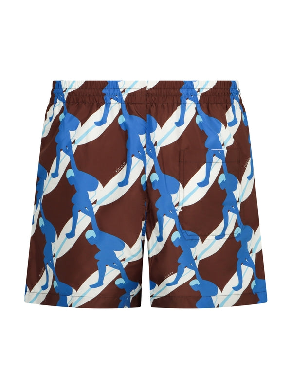 Allover Printing Swim Pants