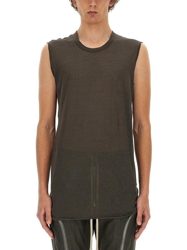 Crewneck Cotton Sleeveless Top