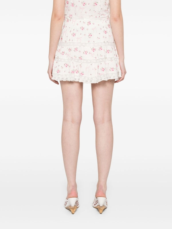 Loveshackfancy White Skirt