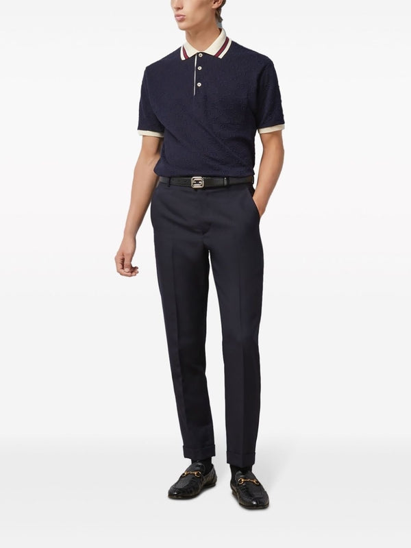 Wool Blend Tailored Pants