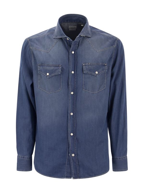 Western Detail Denim Shirt