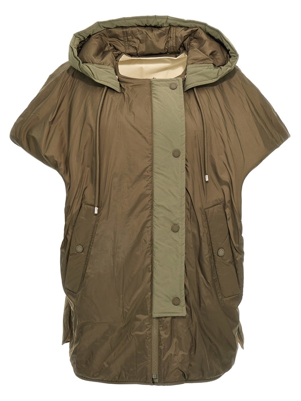 Reversible Hood Cape Parka