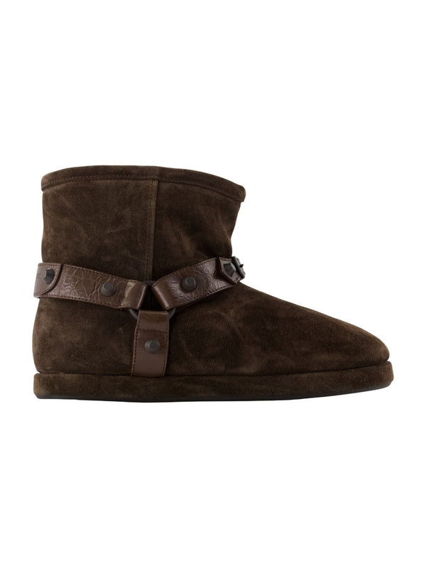 Balenciaga Brown Ankle Boots