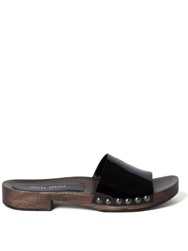 Miu Miu Black Slides