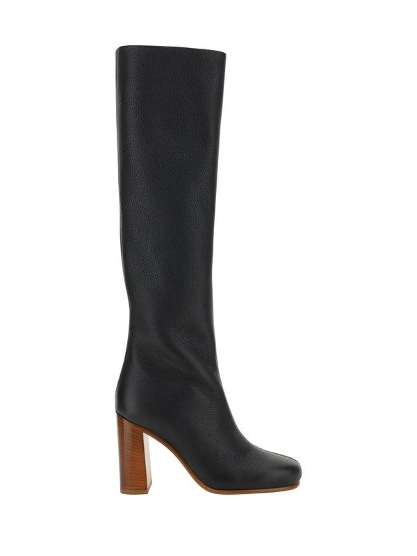 Willow Zipper Calfskin High
  Boots