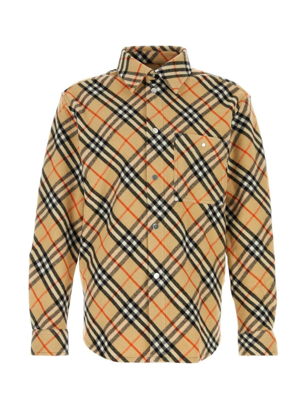 Vintage Check Pocket Wool Shirt