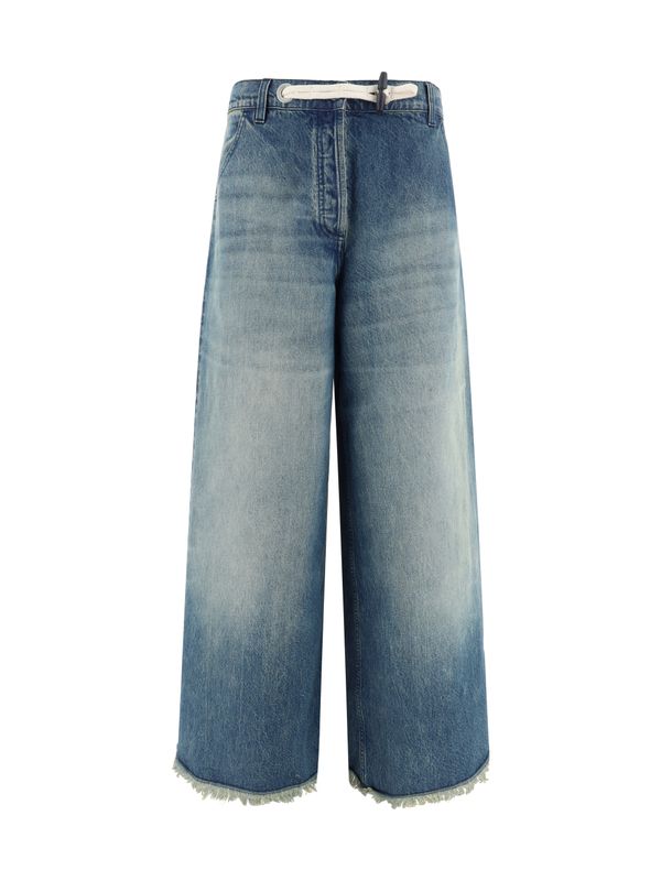 Palm Angels Low-Cut Denim Pants