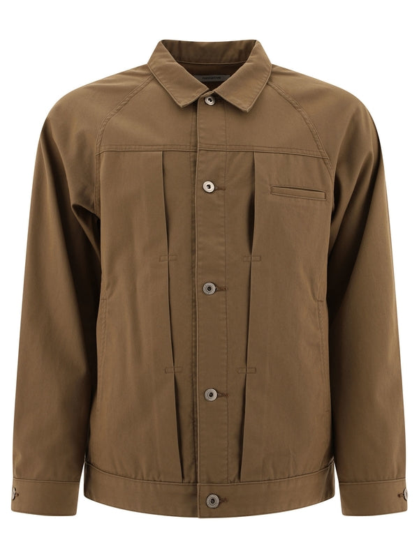 Chest Pocket Cotton Blend Jacket