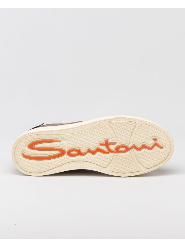 Logo Tab Leather Lowtop Sneakers