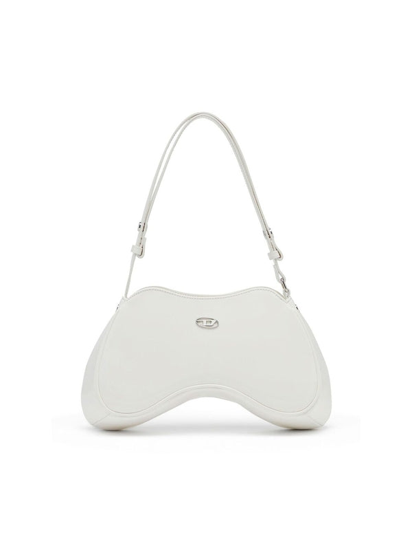 プレイロゴフェイクレザーショルダーバッグ