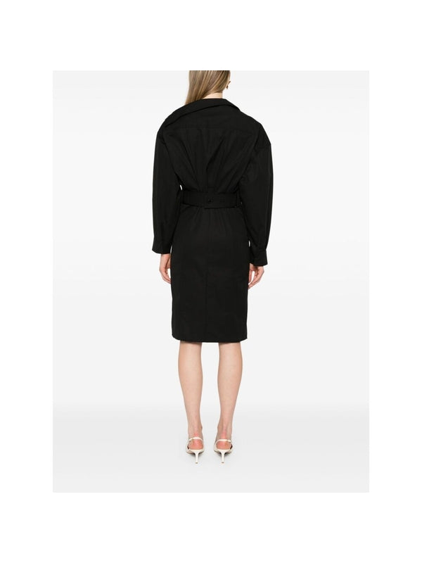 アシンメトリーシャツドレス