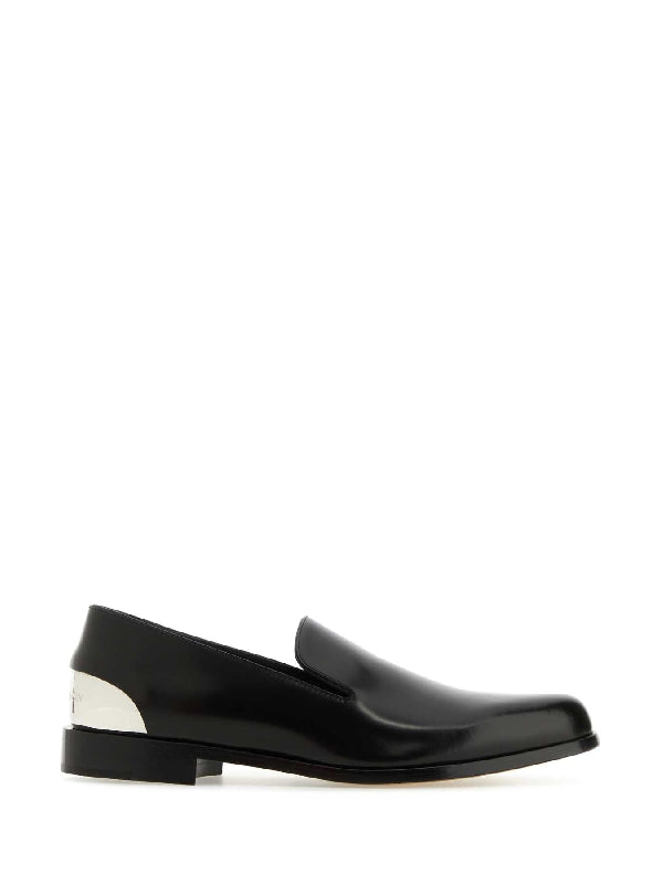 Bicolor Leather Slip-on Loafers