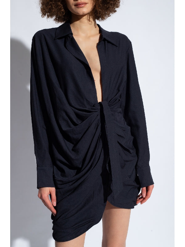 Bahia Drape
  Shirt Mini Dress