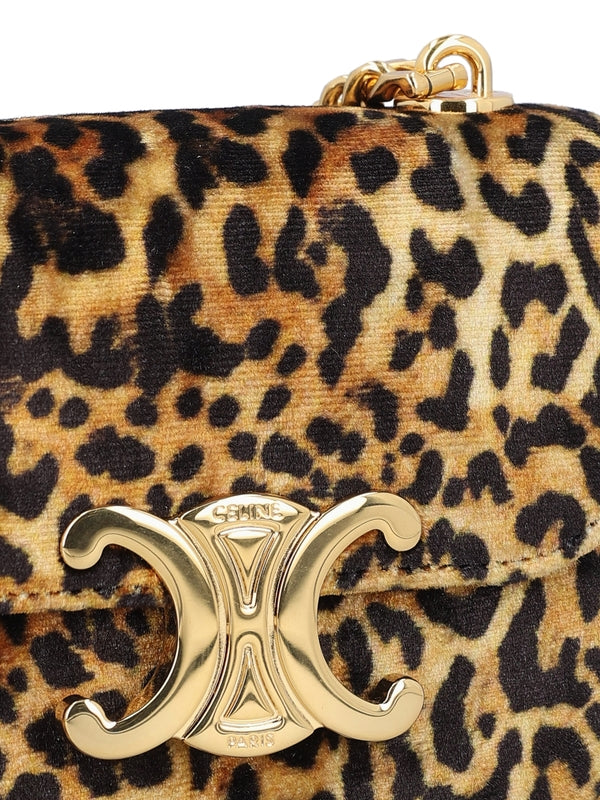 Victoire Triomphe Leopard Small Shoulder
  Bag