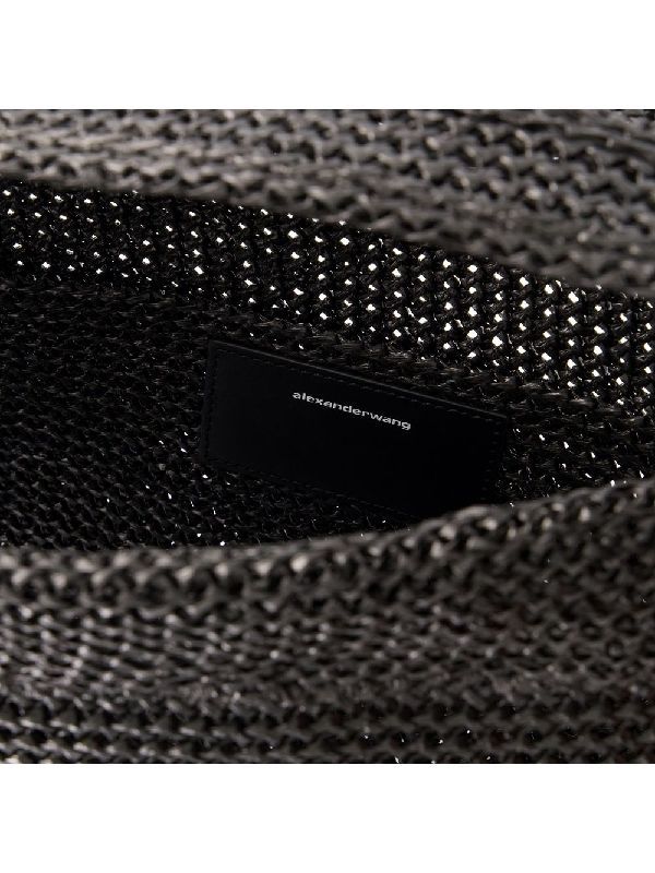 Ryan 拉菲草效果大号手提包