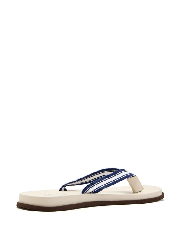 Stripe Band Detail Flip-flops