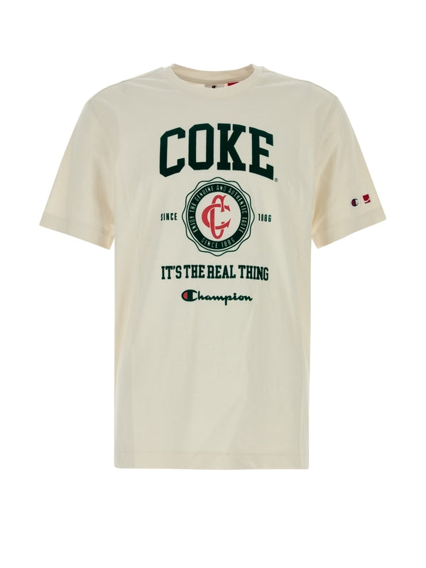 Champion White Beige Half Sleeve