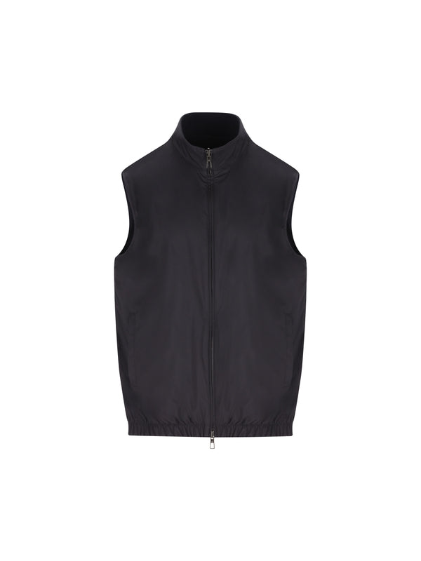 Loro Piana Black Navy Vests