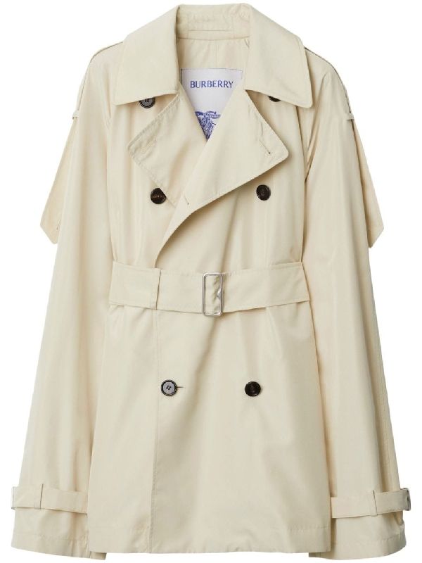 Silk Short
  Trench Coat