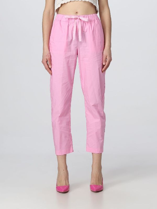 Drawstring Banded Cotton Pants