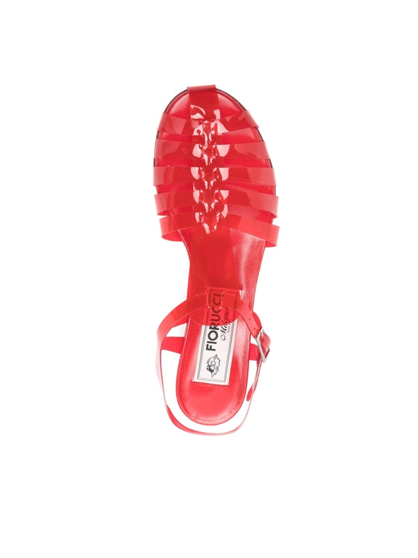 Fiorucci Red Sandal Heels