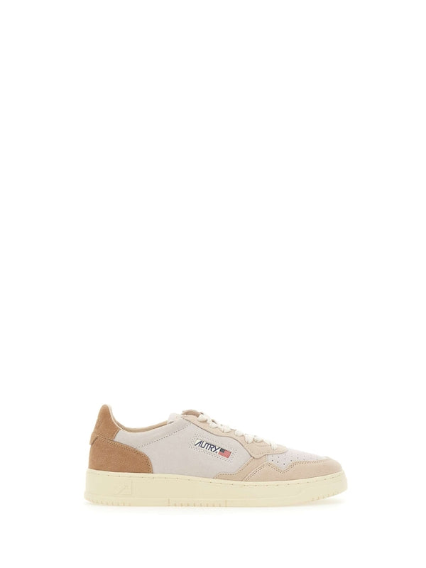 Autry Beige Low Top Sneakers
