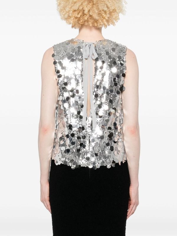Sequin Embellished Sleeveless
