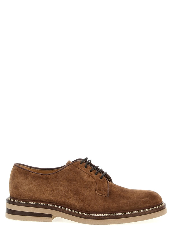 Suede Lace-Up Shoes