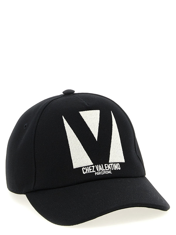 Valentino Black Ball Cap