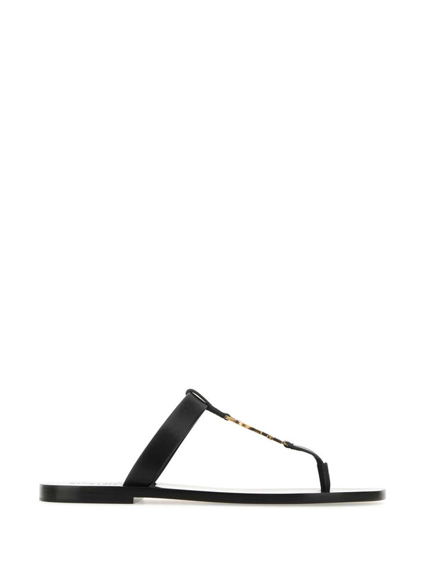 Cassandra Smooth Leather Flip Flops