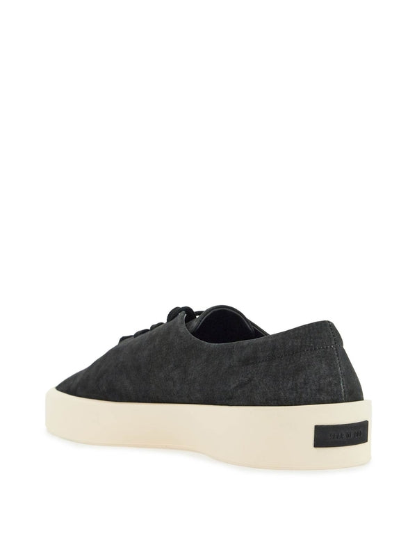 Logo Suede Low-Top Sneakers