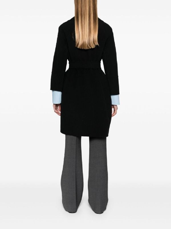 Arona Tie Wool Wrap Coat