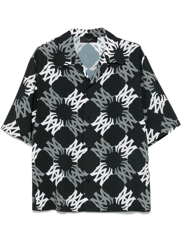 All-Over Graphic Printed Short Sleeve Shirt