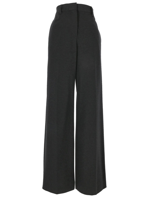 Wide Cotton Blend Pants