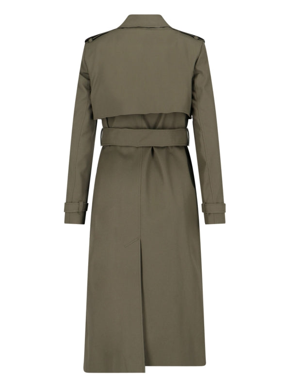 BURBERRY - Belted Double Trench Coat - Jente