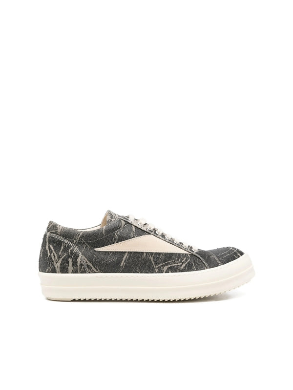Rick Owens Drkshdw Grey Low Top Sneakers