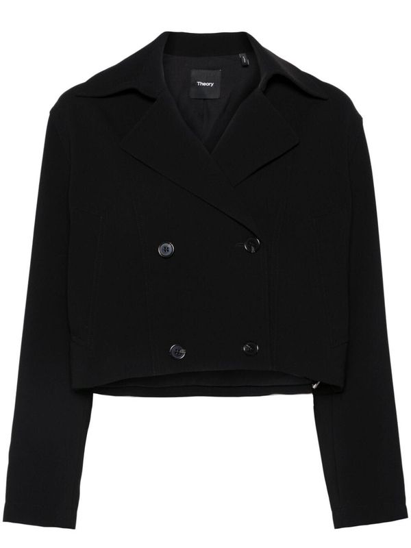 Double Breasted Cropped Blazer